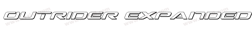 Outrider Expanded Bo字体转换